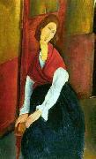 Jeanne Hebuterne in Red Shawl